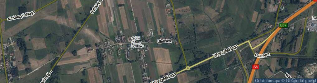 Zdjęcie satelitarne Ułańska ul.
